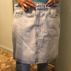 Light wash h&m denim shirt